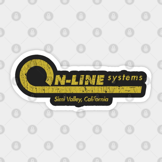 On-Line Systems 1979 Sticker by JCD666